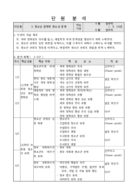 학습지도안 (청소년문제문화)